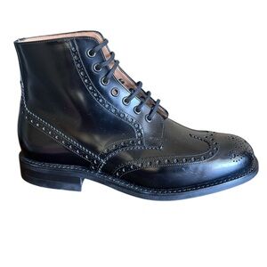 Church’s Renwick Brogue Boots Men’s 7.5 US 6.5 UK Black Leather Made England NEW
